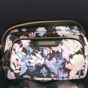 Victoria's Secret Floral Noir Makeup Bag